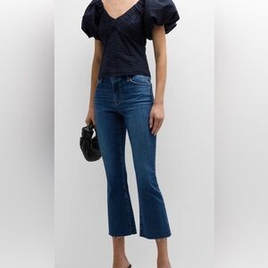 FRAME Le Crop Mini Boot cropped flare raw edge mid rise size 26